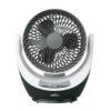 Ventilador Sobremesa Navia Negro/blanco 40w 4velocidades Orientable Rotatorio,remoto,temporizador Y Display