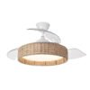 Ventilador Dc Canario 59w Blanco/natural 3asp.107d 6980lm 3000-4500-6500k Reg.intensidad+remoto+memoria+temporizador
